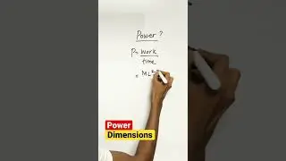 Dimensions of power #physicsshorts #physics