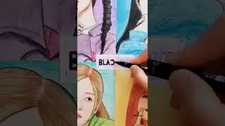 💗🖤 #blackpink #jisoo #jennie #ros&eacute; #lesa #blink #kpop #music #pinkvenom #black #pink #art #drawing