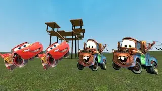 McQueen and mater Nextbots vs Towers Gmod