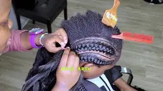QUICK AND SIMPLE UNDERHAND CORNROWS EUNIQUE @5minscrafthairstyles
