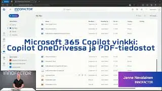 Microsoft 365 Copilot vinkki #13: Copilot OneDrivessa ja PDF-tiedostot