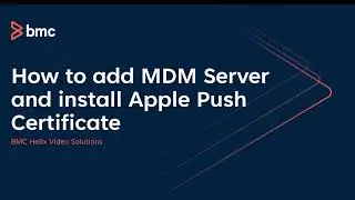 How To Add MDM Server & Install Apple Push Certificate