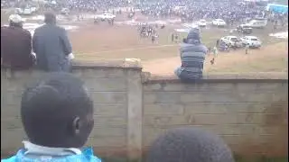 Azimio in Nandi hills addressing almost empty stadium.