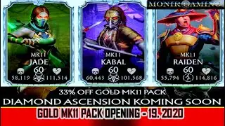MORTAL KOMBAT MOBILE  GOLD MK11 PACK OPENING - 19. 2020
