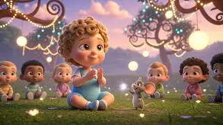 Dreamy Night Play Park 🌙🎠 Gentle Lullaby Song for Kids | Relaxing Playtime Adventure