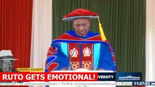 Fireworks as President Ruto gets emotional as he remembers Raila Odinga in Kisumu!🔥
