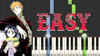 Here To Stay Bleach OST 11  Easy Piano Tutorial + Sheets