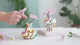 DIY - Upcycling : un vase color&eacute; en p&acirc;te FIMO