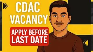 🔥 CDAC Recruitment 2025 | Apply Before Last Date! #fresherjobs #experiencejobs