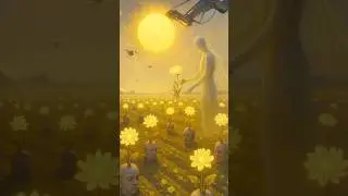 When light grows flowers from your mind.🌞🌼 #RealityInReverse #flowers #art #angel #cinematic #fyp