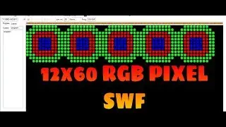 12x60 RGB pixel thoranam/gate swf new effect for lededit