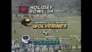 1984 Holiday Bowl Michigan vs BYU; National Championship