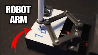 Automatic Time Drawing Robot Arm | Real-Time Clock on Paper using Arduino!
