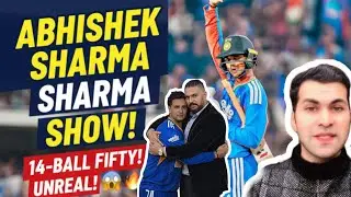 The New King of T20? 👑 Abhishek Sharma SMASHES 14-Ball 50! 😱 India CRUSH New Zealand in 3rd T20