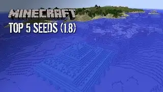 Top 5 Minecraft Seeds, w/ Ocean Monument (1.8SS) - 2014 (HD)