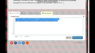 How to print Hello world ! in malbolge