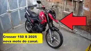 Crosser 2025 vermelha nova moto do canal