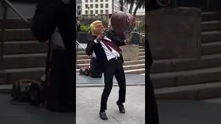 Donald Trump performing 