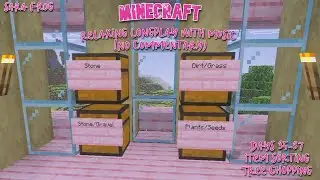 30mins Relaxing Minecraft Longplay with Music-Item Sorting-Tree Chopping-Days35-37#minecraftlongplay