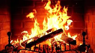 🔥 Fireplace 4K UHD! Fireplace with Crackling Fire Sounds. Fireplace Ambience