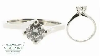 Handmade Four Claw Twist Engagement Ring - ER 1032