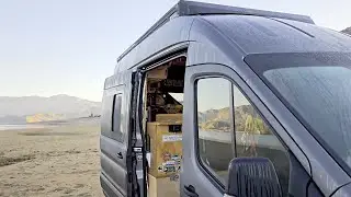 Out of the Desert, Into the Cold | Lake Isabella Morning