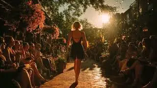 Afro-Cuban Jazz | Sunset Catwalk Mood with Elegant Lace & Latin Soul