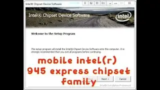 DESCARGAR mobile intel(r) 945 express chipset family windows 10