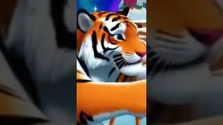 Тигр обнимается с новогодним персом из сабвей сёрфа! #edit #minecraft #zoobafreeforall