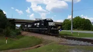 NS 6138 and NS 3369 run lite on NS A85 across Graphics Drive in Madison, AL (L-ARFP)