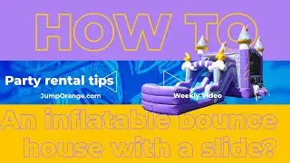 How to roll up an inflatable bounce house with slide (combo)? Step by step instructions