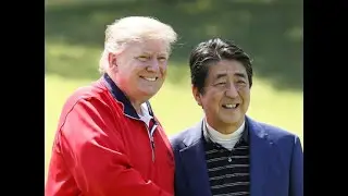 Trump and Abe play golf amid US-Japan trade tensions