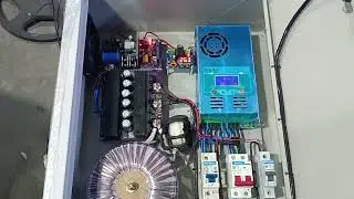 uji coba box panel PLTS off grid 24v 1300w a.n Suwardi