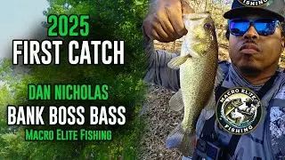 FIRST CATCH of 2025 | BANK BOSS BASS | Dan Nicholas Park Lake | Bonus Catches