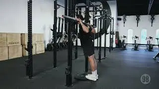 Supported Barbell Calf Raise | 98 Training Movement Library