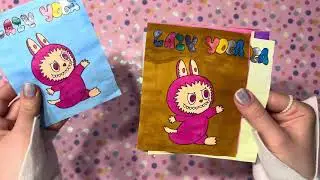 Paper Surprise 🎀✨ ASMR unpacking 🎧 LABUBU DIY stickers 