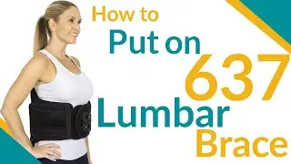 How to Wear the 637 Lumbar Back Brace - SUP2026BLK