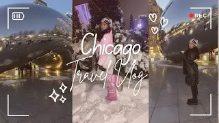 Chicago Birthday Travel Vlog! |Ice skating, The bean & Winter City Vibes|