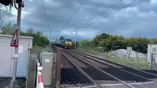 5Z91 - DB90s - Donald Malcolm (90021) taking the carriage stock back as far as Crewe