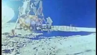 Apollo 14 crew exit the Lunar Module