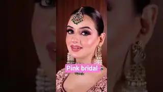 pink bridal makeup look ideas😍😍subscribe to me channel #shortvideo#bridelmakup #jewellery#funcydress