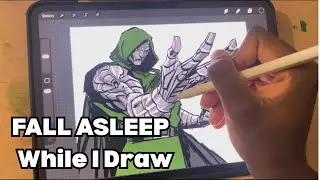 ASMR Drawing Dr Doom While You Fall Asleep