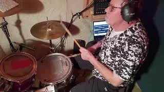 Uptown Funk Drum Cover, drum-less backing track, 12-28-2025.