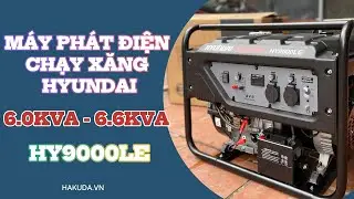M&aacute;y Ph&aacute;t Điện Hyundai Chạy Xăng 6.0KVA-6.6KVA HY9000LE