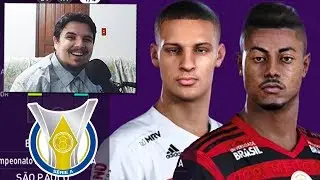 Um cara normal reage ao Brasileir&atilde;o ATUALIZADO no PES 2020!
