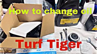 How to change oil on a scag turf tiger