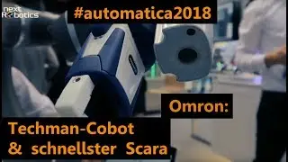 NEU: Techman-Cobot und schnellster Scara von Omron - Automatica 2018 LIVE