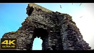 Collieston to Old Slains Castle Walk, Scotland Countryside 4K