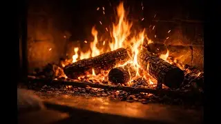 Cozy Fireplace 🔥 Crackling Fire Sounds | Relaxing, Sleep & Study Ambience