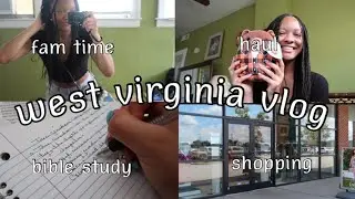 west virginia vlog | bible study, shopping, hanging with the fam, haul, food 📗👜💚